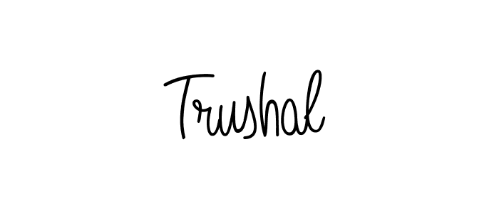 Similarly Angelique-Rose-font-FFP is the best handwritten signature design. Signature creator online .You can use it as an online autograph creator for name Trushal. Trushal signature style 5 images and pictures png