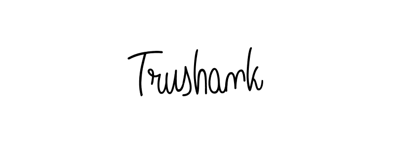 Make a beautiful signature design for name Trushank. Use this online signature maker to create a handwritten signature for free. Trushank signature style 5 images and pictures png