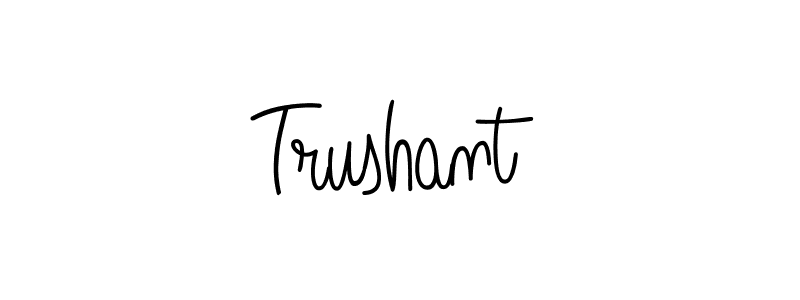 Best and Professional Signature Style for Trushant. Angelique-Rose-font-FFP Best Signature Style Collection. Trushant signature style 5 images and pictures png