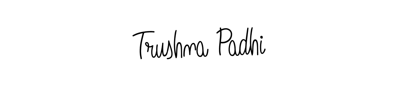 Check out images of Autograph of Trushna Padhi name. Actor Trushna Padhi Signature Style. Angelique-Rose-font-FFP is a professional sign style online. Trushna Padhi signature style 5 images and pictures png