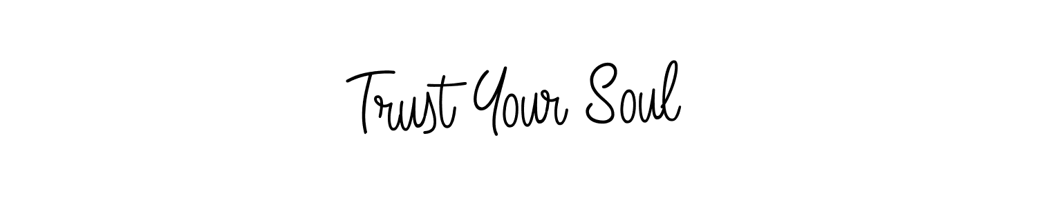 The best way (Angelique-Rose-font-FFP) to make a short signature is to pick only two or three words in your name. The name Trust Your Soul include a total of six letters. For converting this name. Trust Your Soul signature style 5 images and pictures png