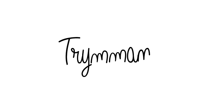The best way (Angelique-Rose-font-FFP) to make a short signature is to pick only two or three words in your name. The name Trymman include a total of six letters. For converting this name. Trymman signature style 5 images and pictures png