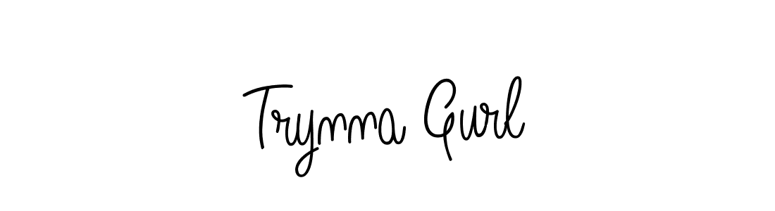 How to make Trynna Gurl signature? Angelique-Rose-font-FFP is a professional autograph style. Create handwritten signature for Trynna Gurl name. Trynna Gurl signature style 5 images and pictures png