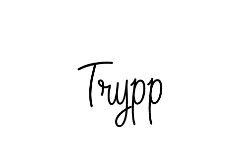 How to make Trypp signature? Angelique-Rose-font-FFP is a professional autograph style. Create handwritten signature for Trypp name. Trypp signature style 5 images and pictures png