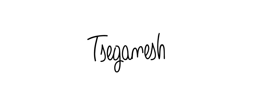 How to make Tseganesh name signature. Use Angelique-Rose-font-FFP style for creating short signs online. This is the latest handwritten sign. Tseganesh signature style 5 images and pictures png
