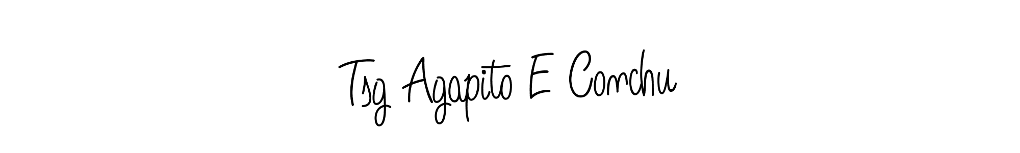 You can use this online signature creator to create a handwritten signature for the name Tsg Agapito E Conchu. This is the best online autograph maker. Tsg Agapito E Conchu signature style 5 images and pictures png
