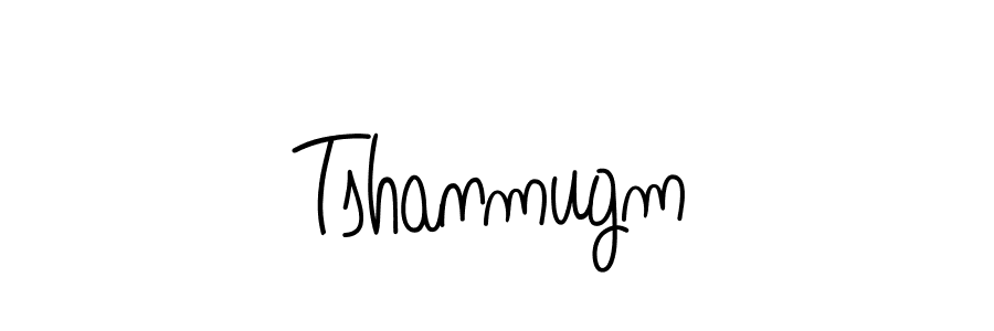 Make a beautiful signature design for name Tshanmugm. With this signature (Angelique-Rose-font-FFP) style, you can create a handwritten signature for free. Tshanmugm signature style 5 images and pictures png