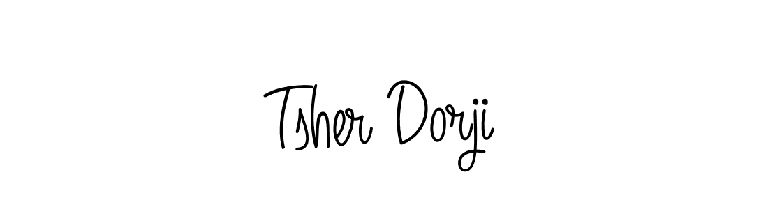 The best way (Angelique-Rose-font-FFP) to make a short signature is to pick only two or three words in your name. The name Tsher Dorji include a total of six letters. For converting this name. Tsher Dorji signature style 5 images and pictures png