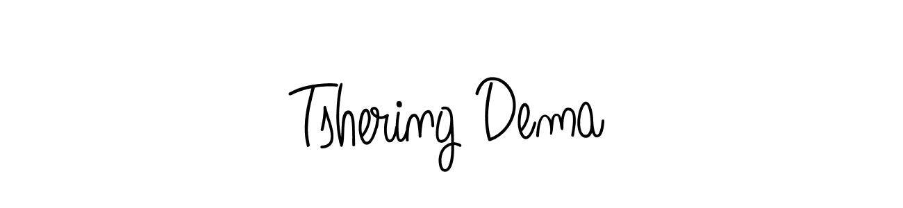 The best way (Angelique-Rose-font-FFP) to make a short signature is to pick only two or three words in your name. The name Tshering Dema include a total of six letters. For converting this name. Tshering Dema signature style 5 images and pictures png