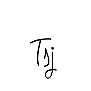 Also we have Tsj name is the best signature style. Create professional handwritten signature collection using Angelique-Rose-font-FFP autograph style. Tsj signature style 5 images and pictures png