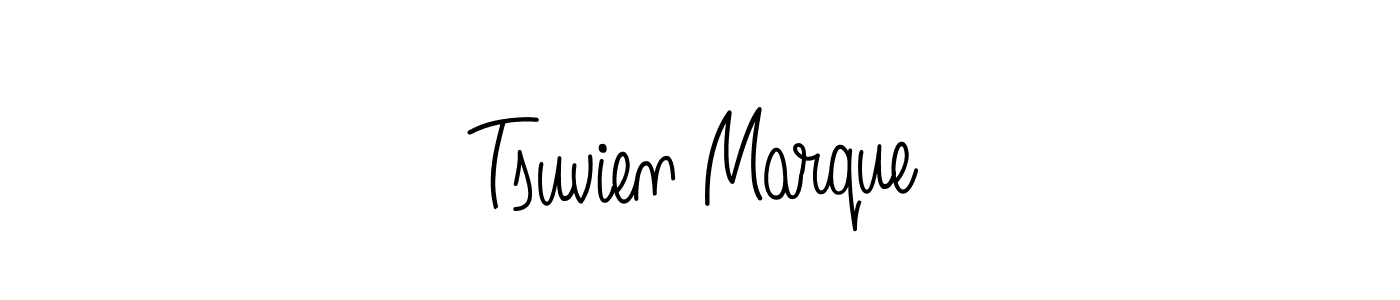 Create a beautiful signature design for name Tsuvien Marque. With this signature (Angelique-Rose-font-FFP) fonts, you can make a handwritten signature for free. Tsuvien Marque signature style 5 images and pictures png