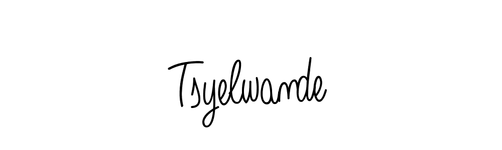 Create a beautiful signature design for name Tsyelwande. With this signature (Angelique-Rose-font-FFP) fonts, you can make a handwritten signature for free. Tsyelwande signature style 5 images and pictures png