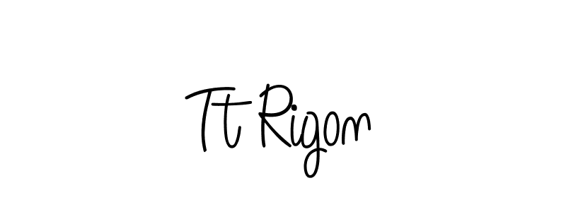 Make a beautiful signature design for name Tt Rigon. With this signature (Angelique-Rose-font-FFP) style, you can create a handwritten signature for free. Tt Rigon signature style 5 images and pictures png