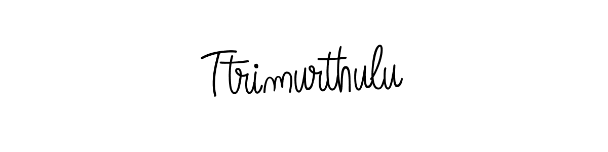 The best way (Angelique-Rose-font-FFP) to make a short signature is to pick only two or three words in your name. The name Ttrimurthulu include a total of six letters. For converting this name. Ttrimurthulu signature style 5 images and pictures png