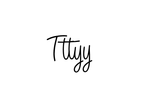 How to make Tttyy name signature. Use Angelique-Rose-font-FFP style for creating short signs online. This is the latest handwritten sign. Tttyy signature style 5 images and pictures png