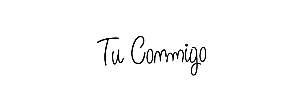 How to Draw Tu Conmigo signature style? Angelique-Rose-font-FFP is a latest design signature styles for name Tu Conmigo. Tu Conmigo signature style 5 images and pictures png