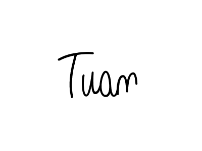 How to make Tuan name signature. Use Angelique-Rose-font-FFP style for creating short signs online. This is the latest handwritten sign. Tuan signature style 5 images and pictures png