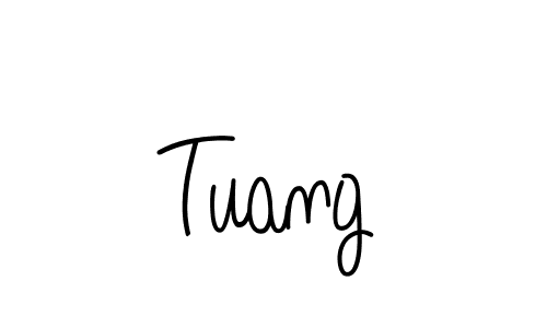 Tuang stylish signature style. Best Handwritten Sign (Angelique-Rose-font-FFP) for my name. Handwritten Signature Collection Ideas for my name Tuang. Tuang signature style 5 images and pictures png