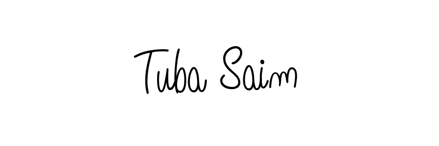 Create a beautiful signature design for name Tuba Saim. With this signature (Angelique-Rose-font-FFP) fonts, you can make a handwritten signature for free. Tuba Saim signature style 5 images and pictures png
