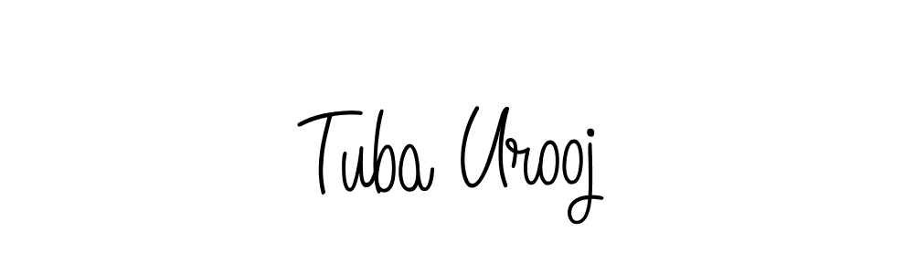 Design your own signature with our free online signature maker. With this signature software, you can create a handwritten (Angelique-Rose-font-FFP) signature for name Tuba Urooj. Tuba Urooj signature style 5 images and pictures png