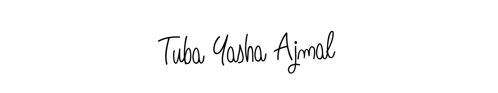 Also we have Tuba Yasha Ajmal name is the best signature style. Create professional handwritten signature collection using Angelique-Rose-font-FFP autograph style. Tuba Yasha Ajmal signature style 5 images and pictures png