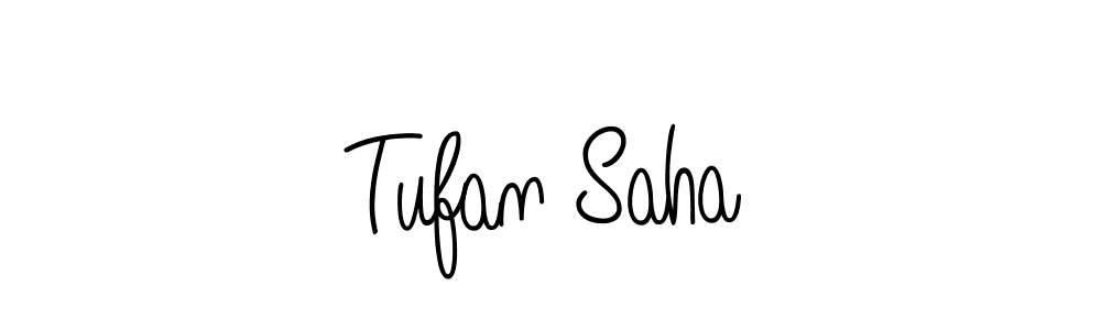 How to make Tufan Saha name signature. Use Angelique-Rose-font-FFP style for creating short signs online. This is the latest handwritten sign. Tufan Saha signature style 5 images and pictures png