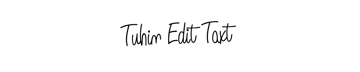 Design your own signature with our free online signature maker. With this signature software, you can create a handwritten (Angelique-Rose-font-FFP) signature for name Tuhin Edit Taxt. Tuhin Edit Taxt signature style 5 images and pictures png