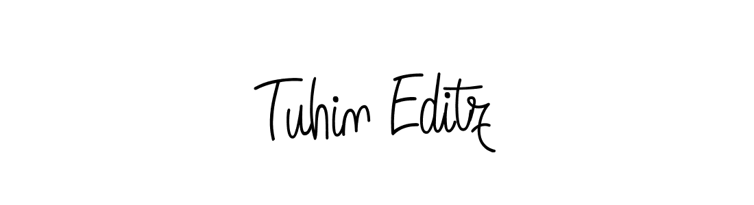 How to make Tuhin Editz signature? Angelique-Rose-font-FFP is a professional autograph style. Create handwritten signature for Tuhin Editz name. Tuhin Editz signature style 5 images and pictures png