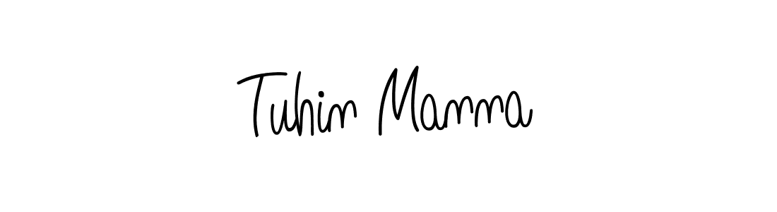 You should practise on your own different ways (Angelique-Rose-font-FFP) to write your name (Tuhin Manna) in signature. don't let someone else do it for you. Tuhin Manna signature style 5 images and pictures png