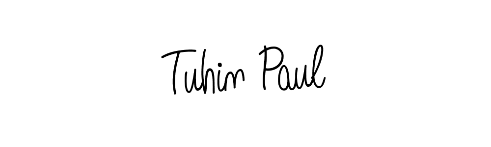 How to Draw Tuhin Paul signature style? Angelique-Rose-font-FFP is a latest design signature styles for name Tuhin Paul. Tuhin Paul signature style 5 images and pictures png