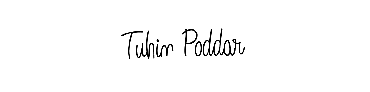 How to Draw Tuhin Poddar signature style? Angelique-Rose-font-FFP is a latest design signature styles for name Tuhin Poddar. Tuhin Poddar signature style 5 images and pictures png