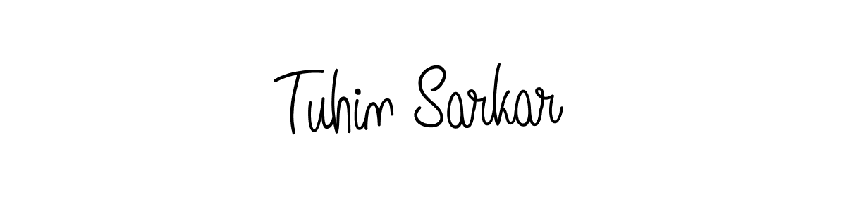 Tuhin Sarkar stylish signature style. Best Handwritten Sign (Angelique-Rose-font-FFP) for my name. Handwritten Signature Collection Ideas for my name Tuhin Sarkar. Tuhin Sarkar signature style 5 images and pictures png