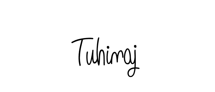 You should practise on your own different ways (Angelique-Rose-font-FFP) to write your name (Tuhinaj) in signature. don't let someone else do it for you. Tuhinaj signature style 5 images and pictures png