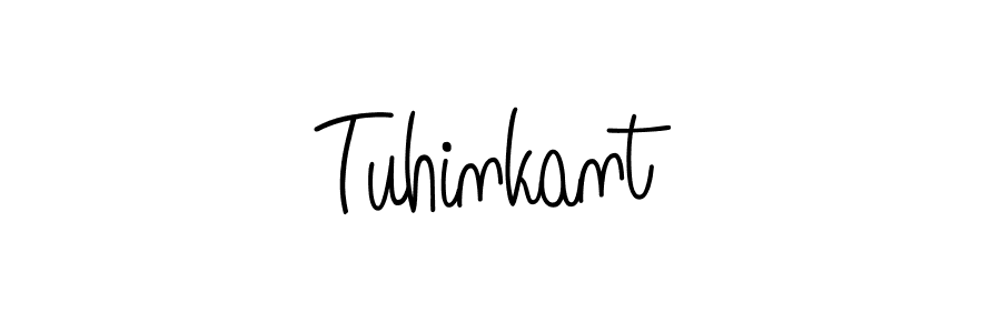 Design your own signature with our free online signature maker. With this signature software, you can create a handwritten (Angelique-Rose-font-FFP) signature for name Tuhinkant. Tuhinkant signature style 5 images and pictures png