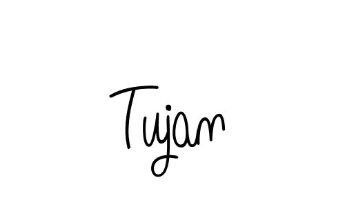 Make a beautiful signature design for name Tujan. With this signature (Angelique-Rose-font-FFP) style, you can create a handwritten signature for free. Tujan signature style 5 images and pictures png