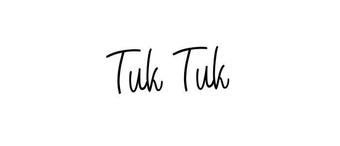 Make a beautiful signature design for name Tuk Tuk. With this signature (Angelique-Rose-font-FFP) style, you can create a handwritten signature for free. Tuk Tuk signature style 5 images and pictures png