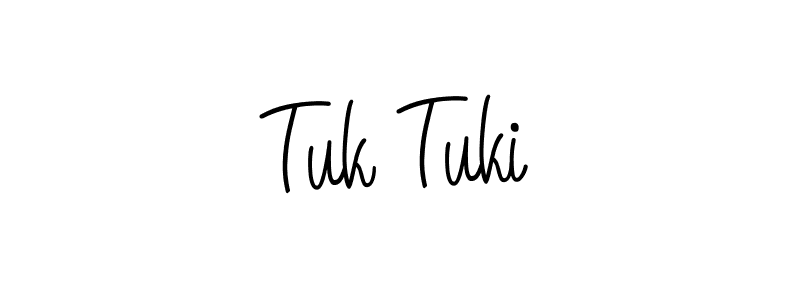 Make a beautiful signature design for name Tuk Tuki. With this signature (Angelique-Rose-font-FFP) style, you can create a handwritten signature for free. Tuk Tuki signature style 5 images and pictures png