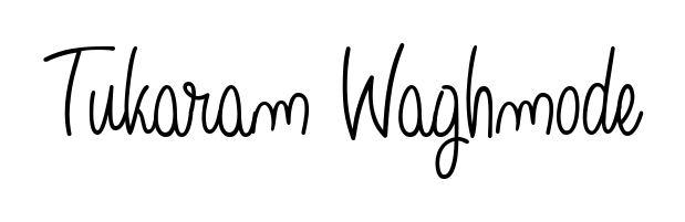 Enhance your business communications with Tukaram Waghmode signature in Angelique-Rose-font-FFP lettering. Clean, modern, and universally compatible. Tukaram Waghmode signature style 5 images and pictures png