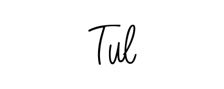 An effortless, minimalist signature concept for Tul using Angelique-Rose-font-FFP design. Clean lines that look great on any document. Tul signature style 5 images and pictures png