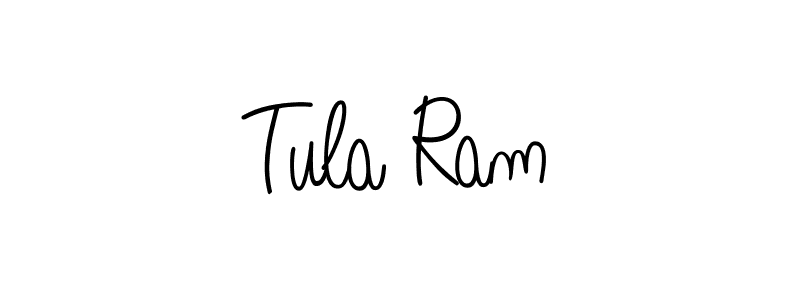 You should practise on your own different ways (Angelique-Rose-font-FFP) to write your name (Tula Ram) in signature. don't let someone else do it for you. Tula Ram signature style 5 images and pictures png