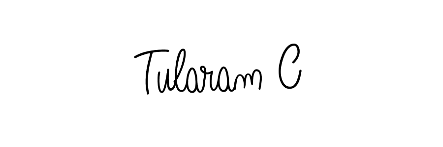 Use a signature maker to create a handwritten signature online. With this signature software, you can design (Angelique-Rose-font-FFP) your own signature for name Tularam C. Tularam C signature style 5 images and pictures png