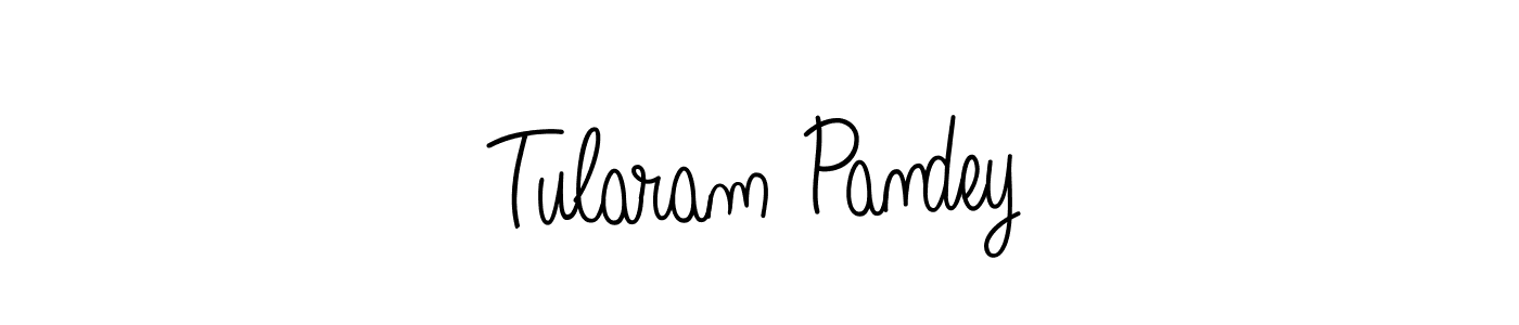 The best way (Angelique-Rose-font-FFP) to make a short signature is to pick only two or three words in your name. The name Tularam Pandey include a total of six letters. For converting this name. Tularam Pandey signature style 5 images and pictures png