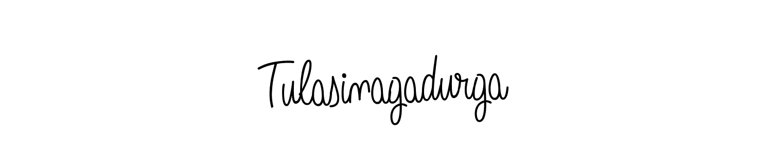 Make a beautiful signature design for name Tulasinagadurga. With this signature (Angelique-Rose-font-FFP) style, you can create a handwritten signature for free. Tulasinagadurga signature style 5 images and pictures png