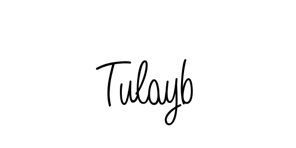 Make a beautiful signature design for name Tulayb. With this signature (Angelique-Rose-font-FFP) style, you can create a handwritten signature for free. Tulayb signature style 5 images and pictures png