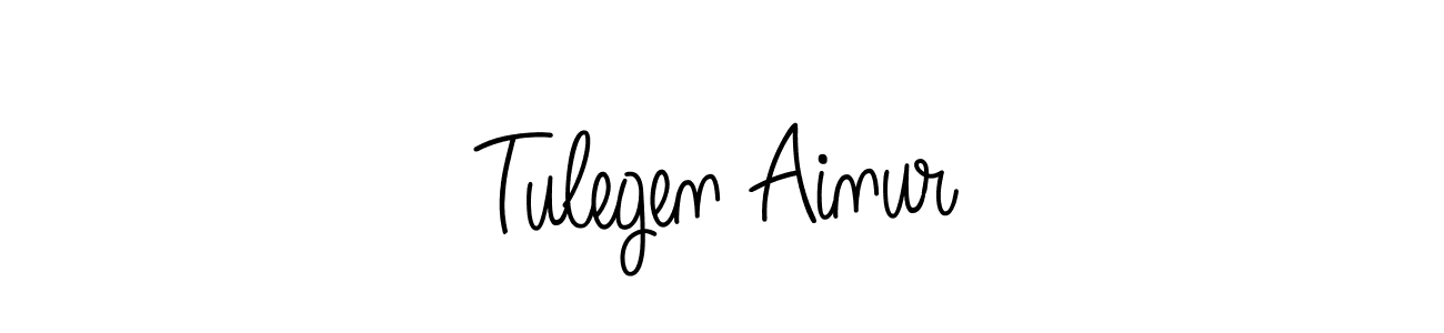 This is the best signature style for the Tulegen Ainur name. Also you like these signature font (Angelique-Rose-font-FFP). Mix name signature. Tulegen Ainur signature style 5 images and pictures png
