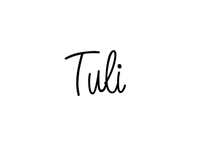 The best way (Angelique-Rose-font-FFP) to make a short signature is to pick only two or three words in your name. The name Tuli include a total of six letters. For converting this name. Tuli signature style 5 images and pictures png