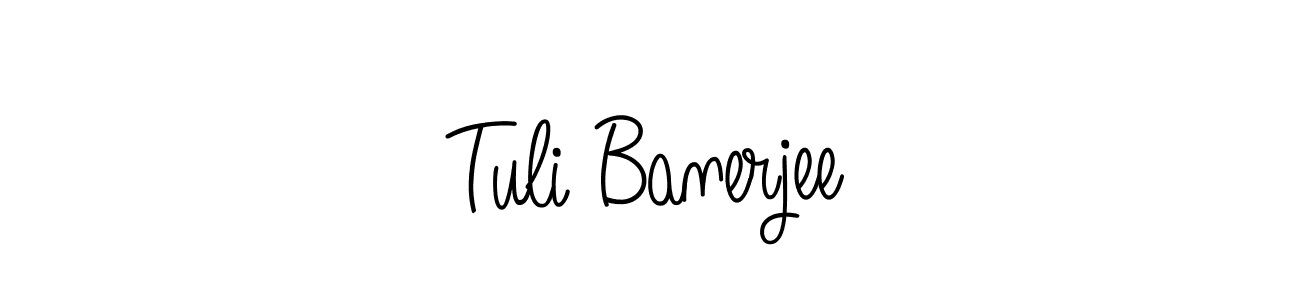 Angelique-Rose-font-FFP is a professional signature style that is perfect for those who want to add a touch of class to their signature. It is also a great choice for those who want to make their signature more unique. Get Tuli Banerjee name to fancy signature for free. Tuli Banerjee signature style 5 images and pictures png