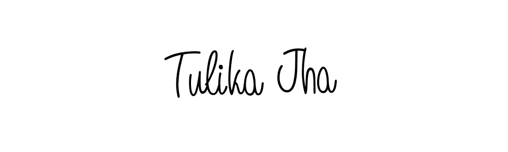 Use a signature maker to create a handwritten signature online. With this signature software, you can design (Angelique-Rose-font-FFP) your own signature for name Tulika Jha. Tulika Jha signature style 5 images and pictures png