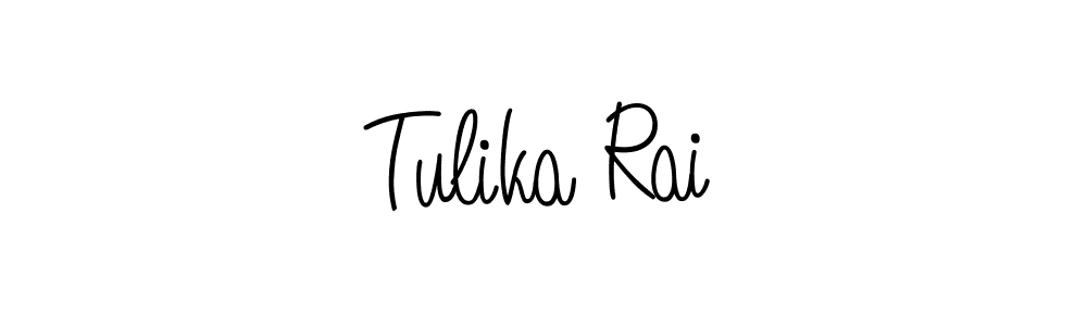 How to make Tulika Rai name signature. Use Angelique-Rose-font-FFP style for creating short signs online. This is the latest handwritten sign. Tulika Rai signature style 5 images and pictures png