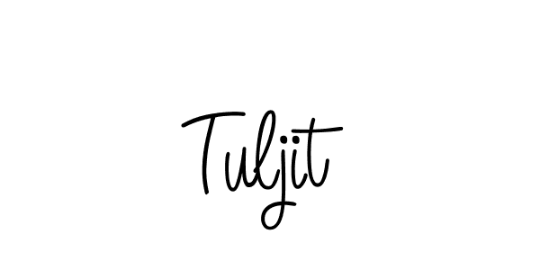 Design your own signature with our free online signature maker. With this signature software, you can create a handwritten (Angelique-Rose-font-FFP) signature for name Tuljit. Tuljit signature style 5 images and pictures png